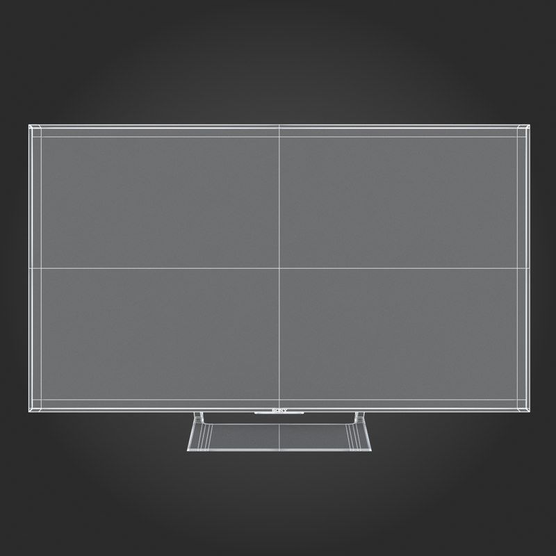 E3D - Sony X900E TV 3D model 3D model_7