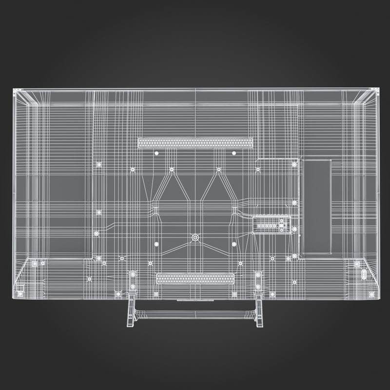 E3D - Sony X900E TV 3D model 3D model_8