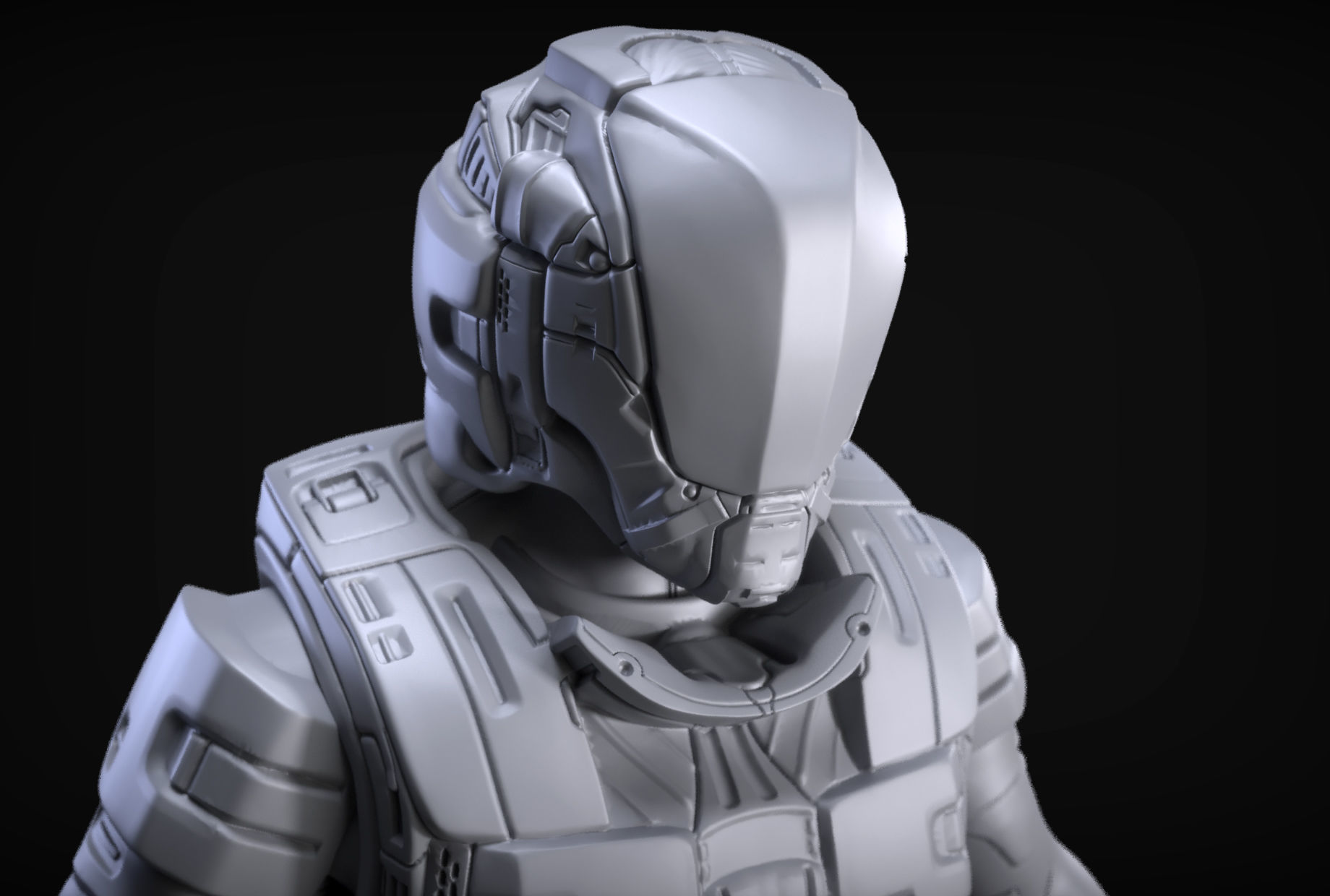 Sci-Fi Armors Sculpt Bundle 2 3D model_3