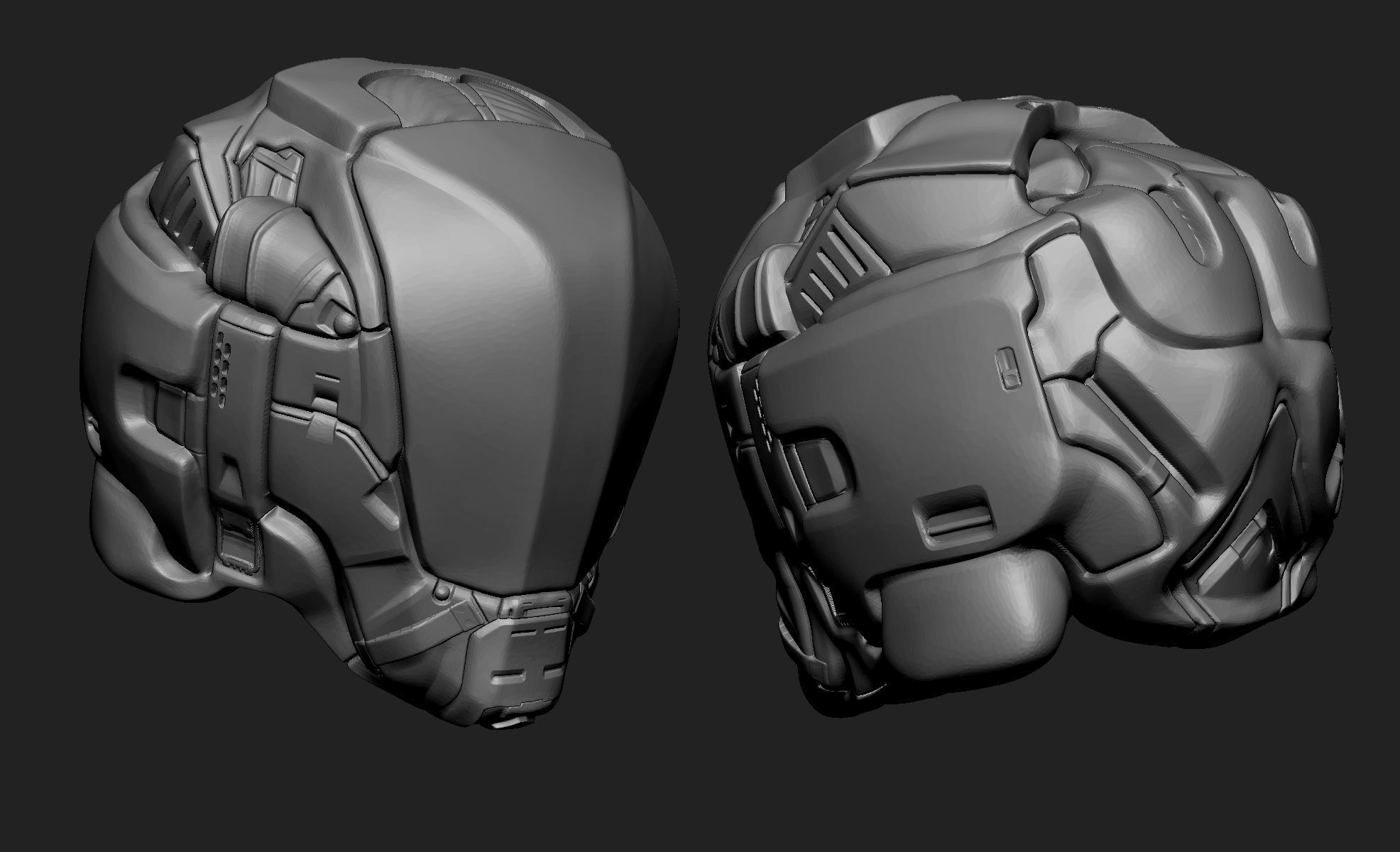 Sci-Fi Armors Sculpt Bundle 2 3D model_7