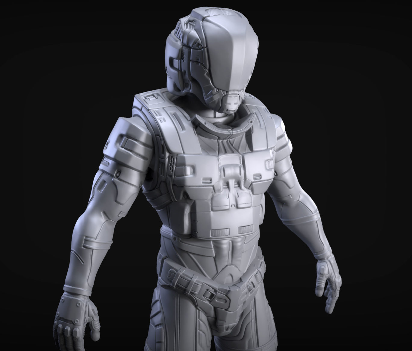 Sci-Fi Armors Sculpt Bundle 2 3D model_1