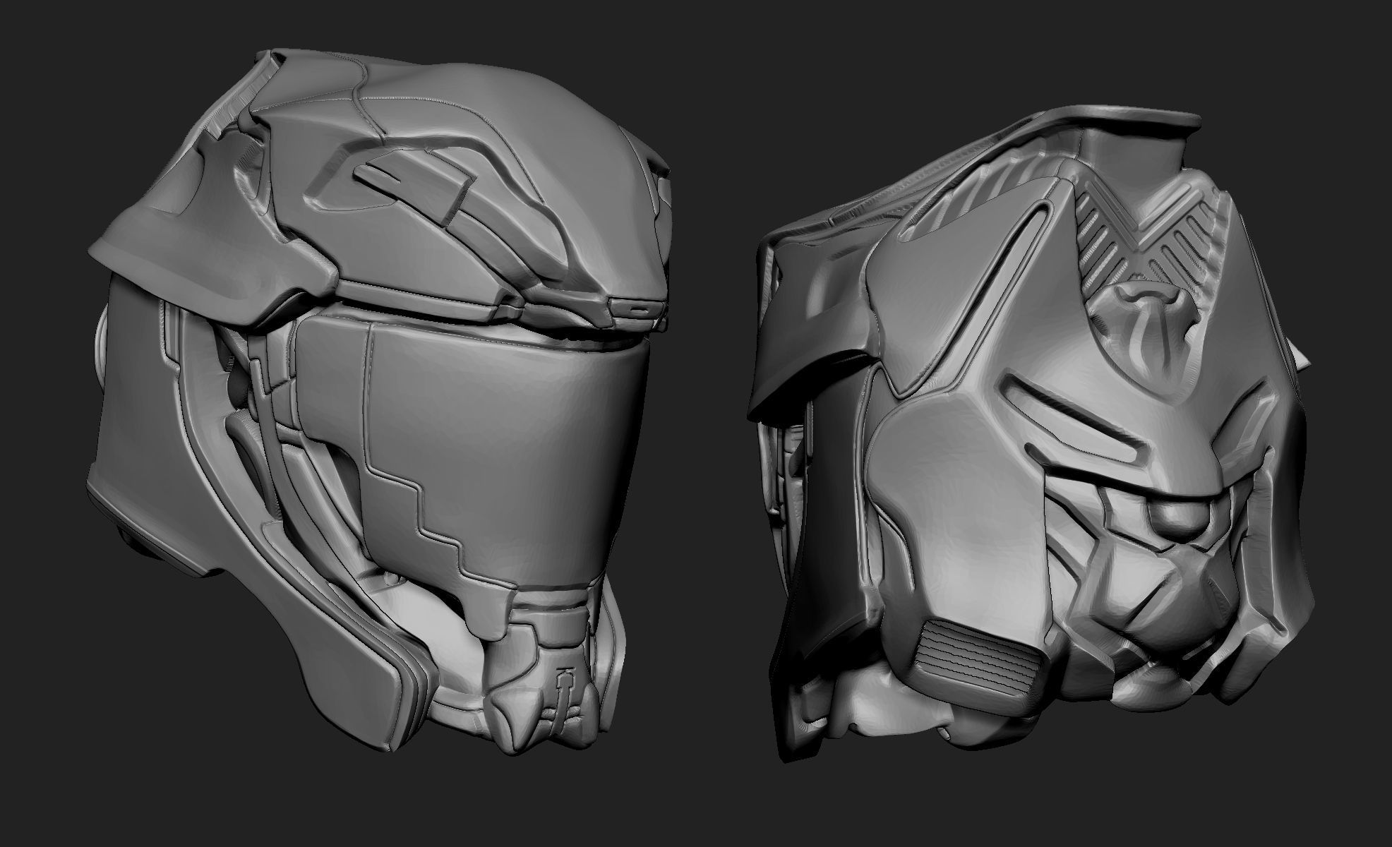 Sci-Fi Armors Sculpt Bundle 2 3D model_40