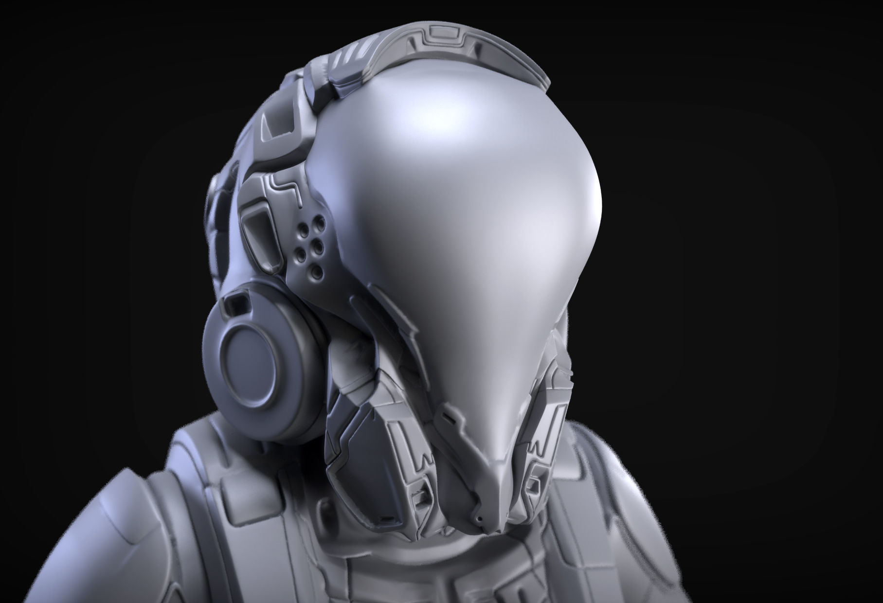 Sci-Fi Armors Sculpt Bundle 2 3D model_19