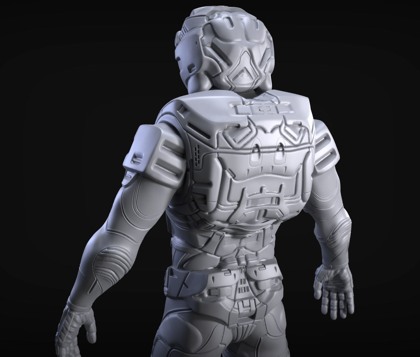 Sci-Fi Armors Sculpt Bundle 2 3D model_2