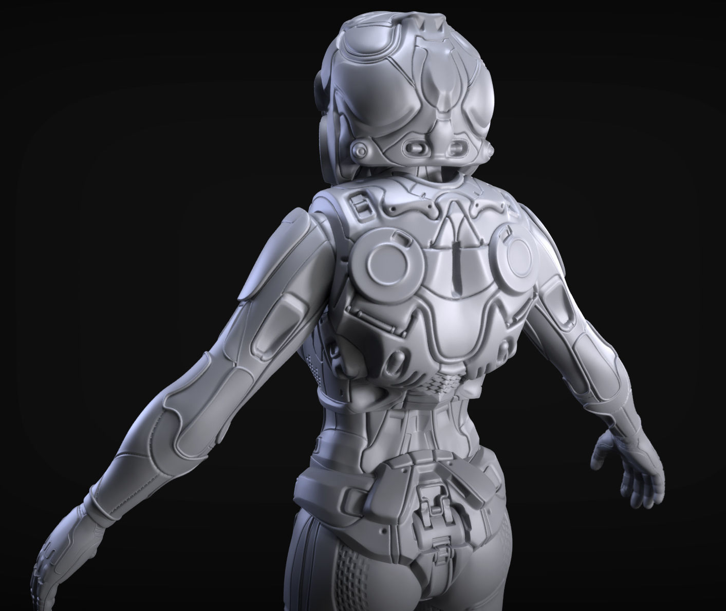 Sci-Fi Armors Sculpt Bundle 2 3D model_18