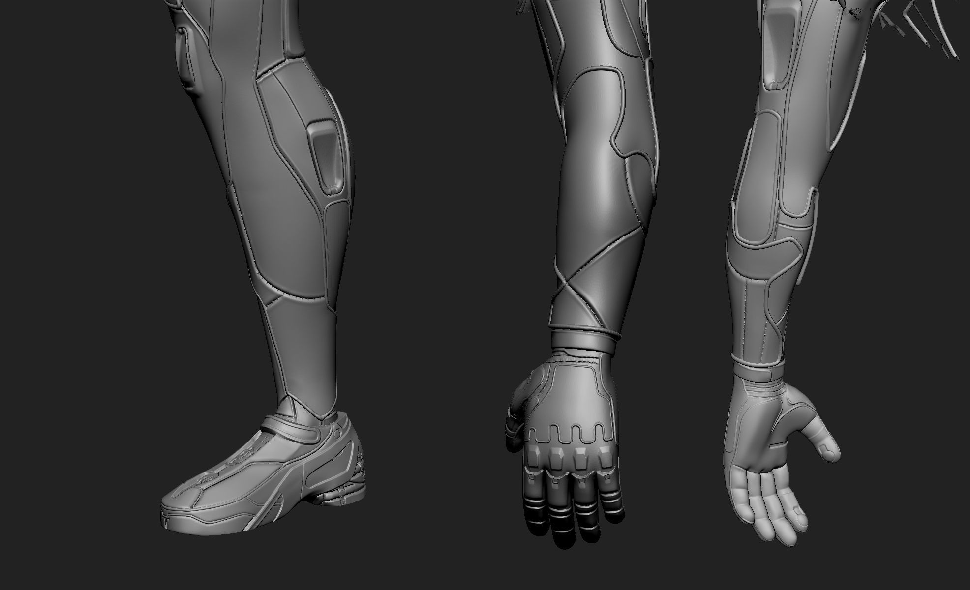 Sci-Fi Armors Sculpt Bundle 2 3D model_24