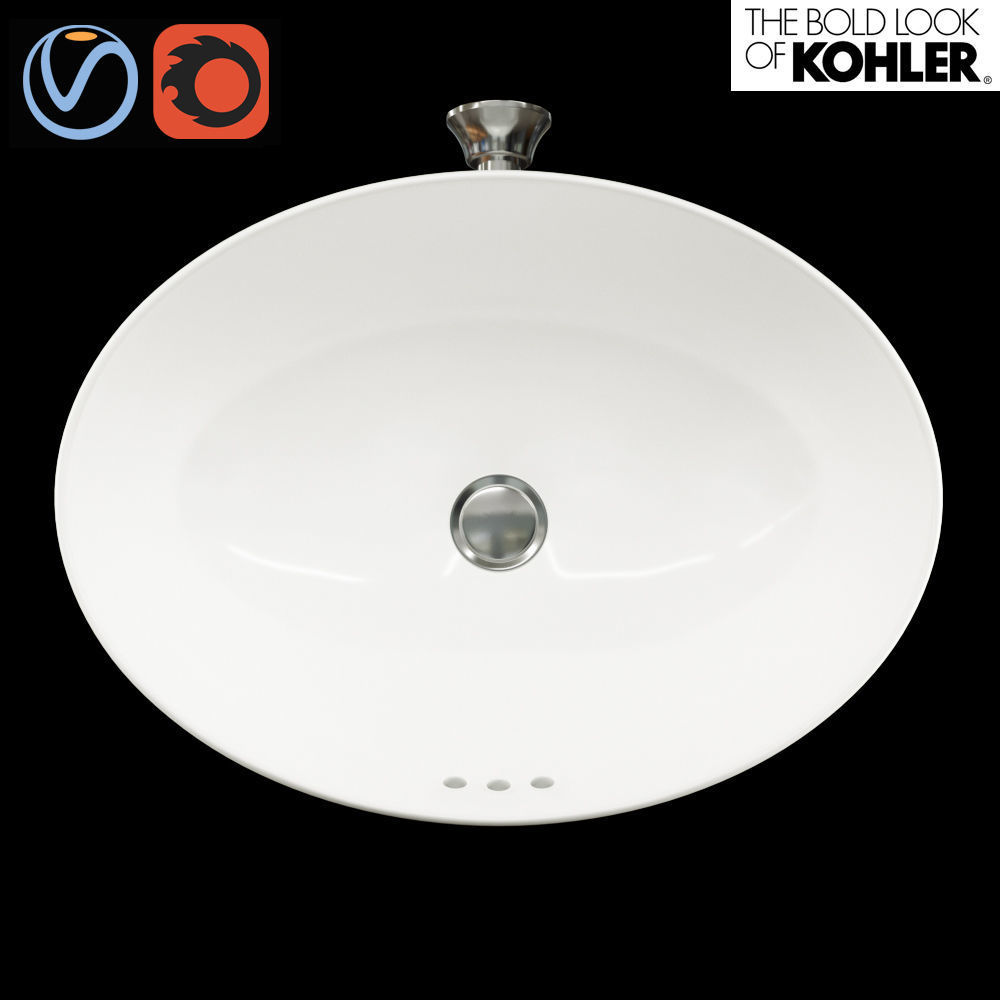 Bathroom Sink Vox Oval KOHLER 3D model CGTrader