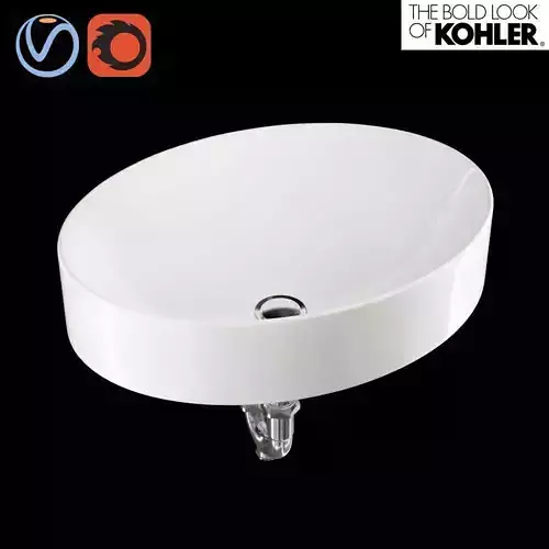 Bathroom Sink Vox Oval KOHLER 3D model