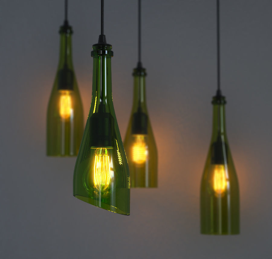 3d Model Bottle Light For Interior Cgtrader Bottle Light For Interior 3d Model Max Obj 1