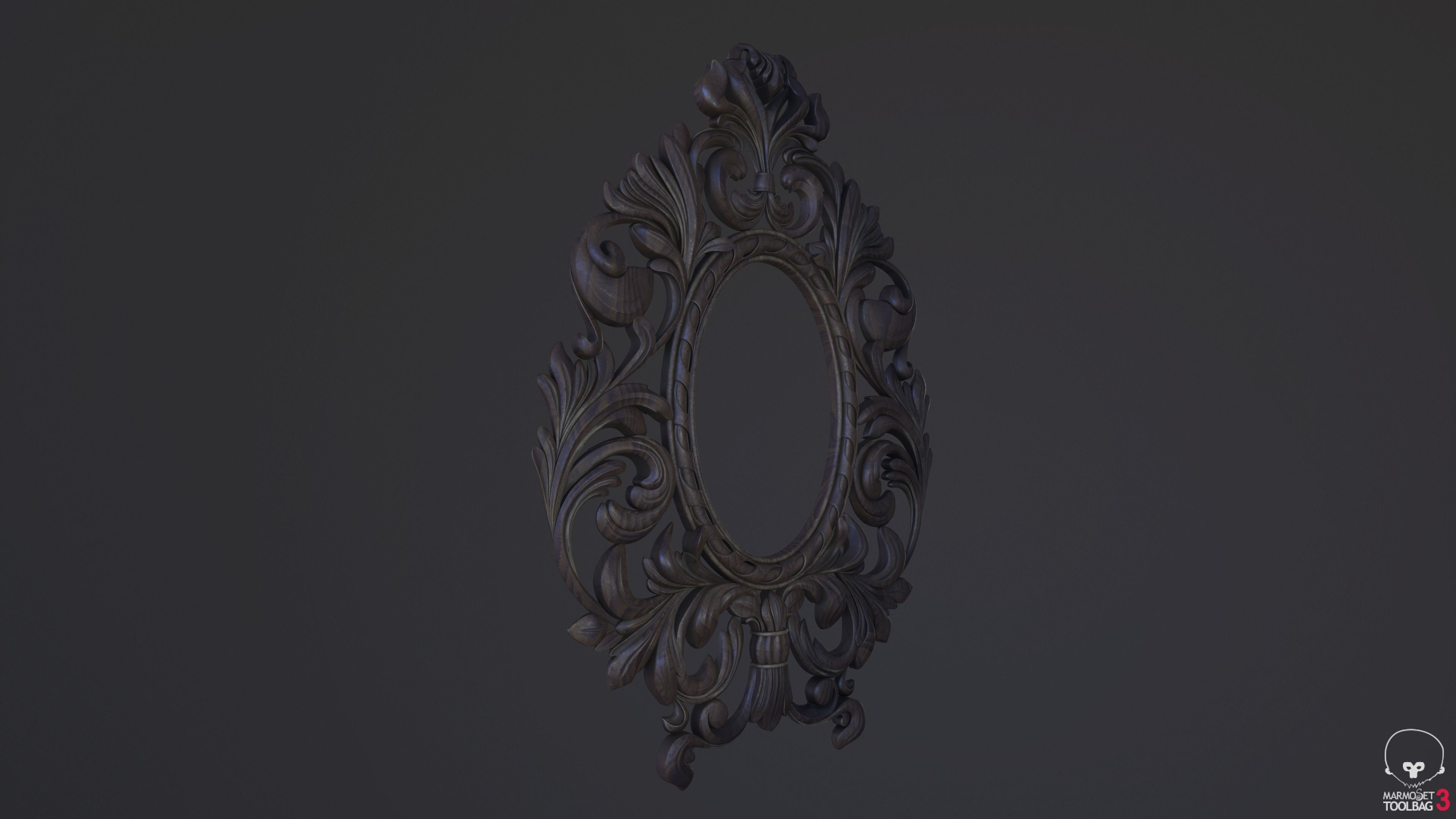 Carved Mirror Substance Painter 3D model_4
