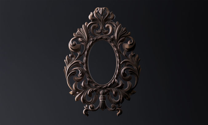 Carved Mirror Substance Painter 3D model