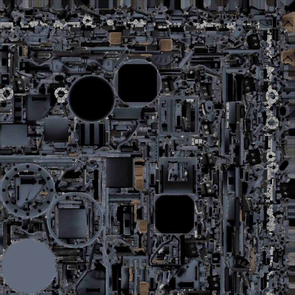 Japanese Type 96 25mm triple gun Low-poly 3D model_15