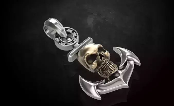 Pendant skull at anchor 317