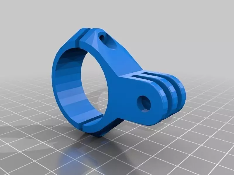 Handle bar GoPro  mounts Bicycle Free 3D print model_0