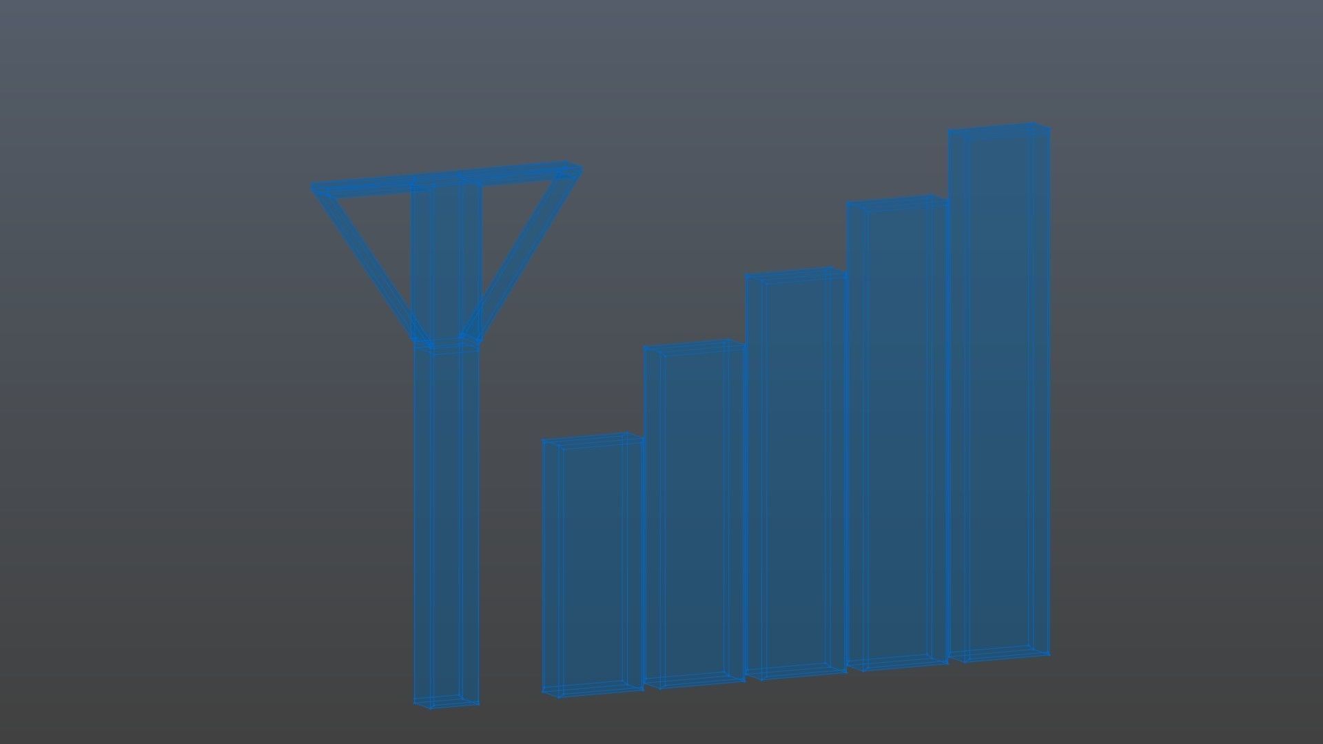 Low poly net Low-poly 3D model_9