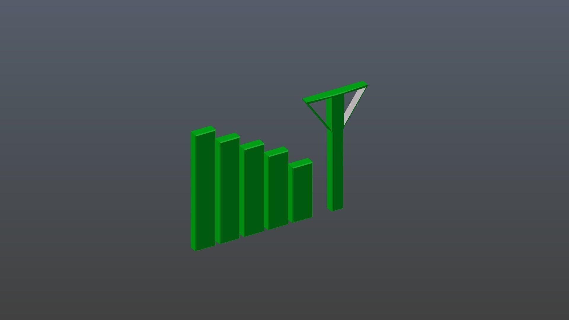 Low poly net Low-poly 3D model_8