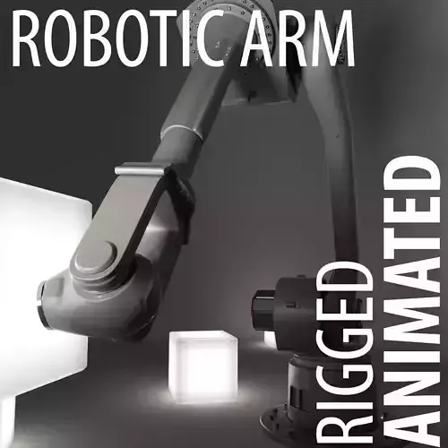 Rigged Robotic arm  3D model