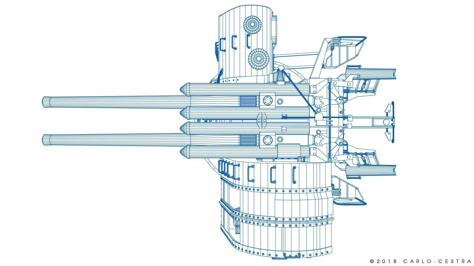 Japanese Type 89 Low-poly 3D model_43