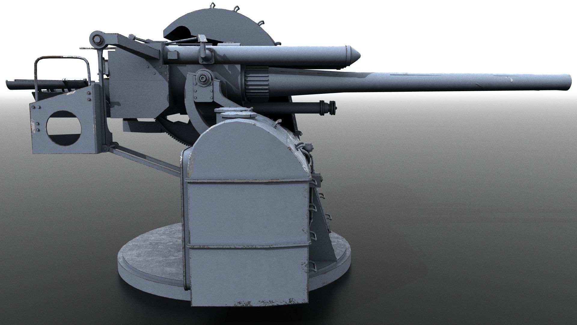 Japanese Type 89 Low-poly 3D model_10