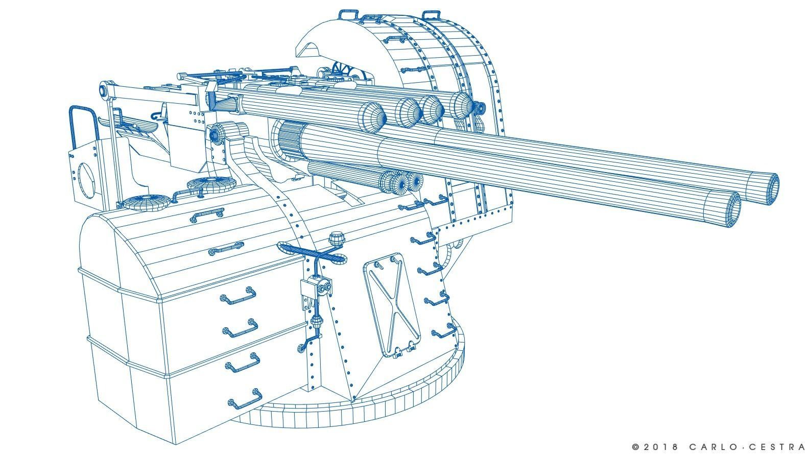 Japanese Type 89 Low-poly 3D model_31