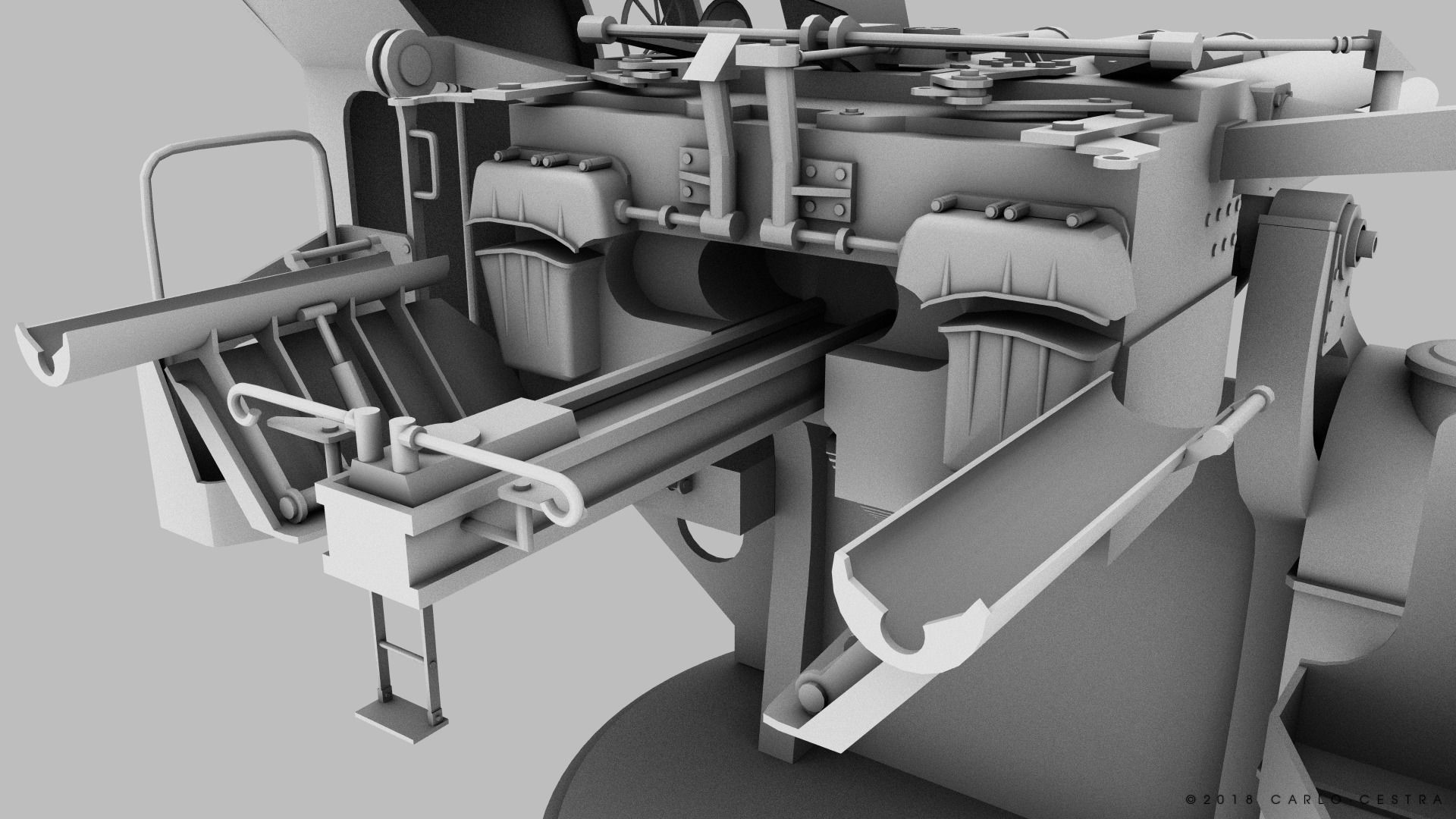 Japanese Type 89 Low-poly 3D model_21