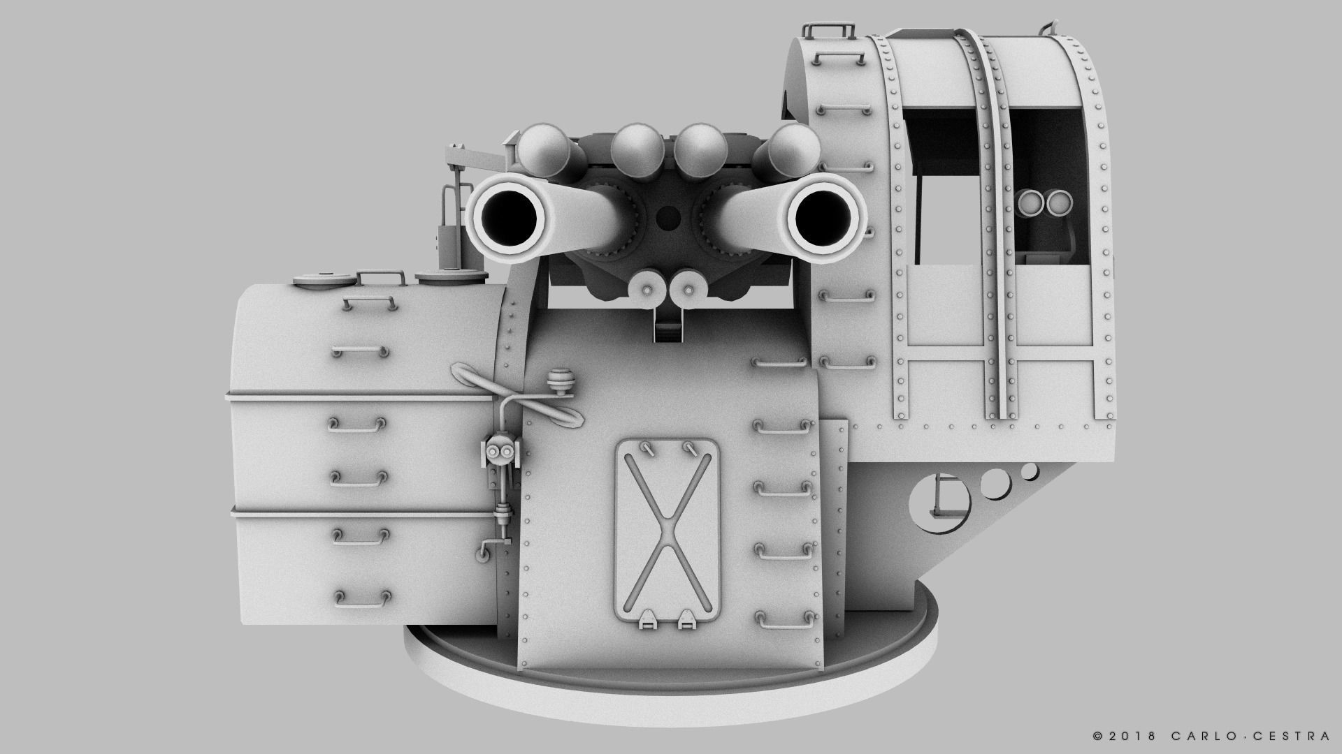 Japanese Type 89 Low-poly 3D model_29