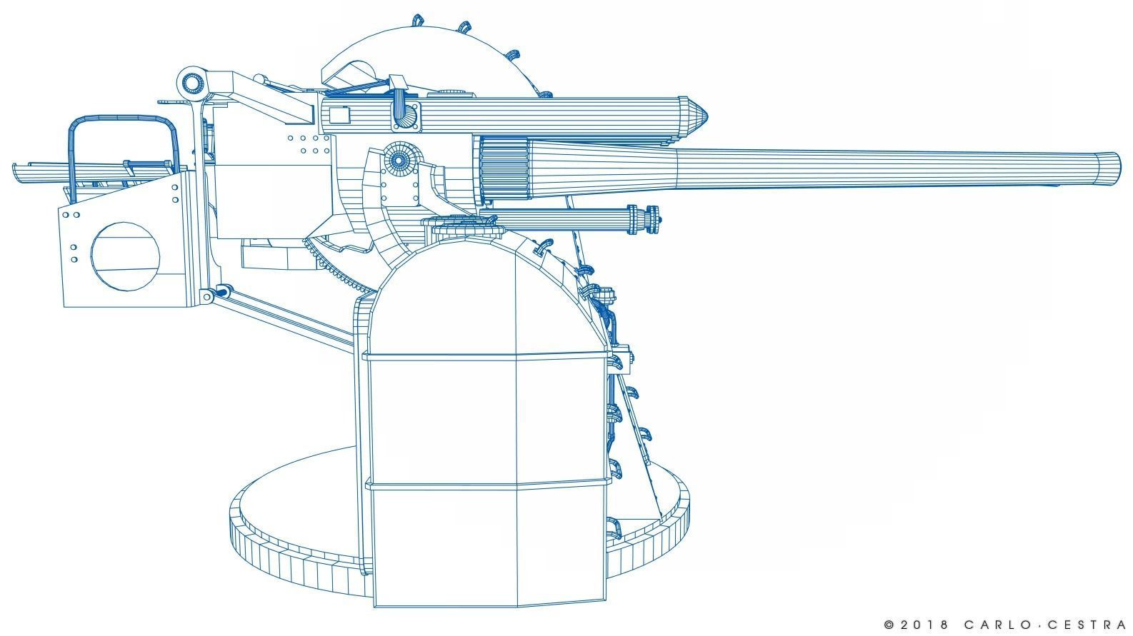 Japanese Type 89 Low-poly 3D model_40