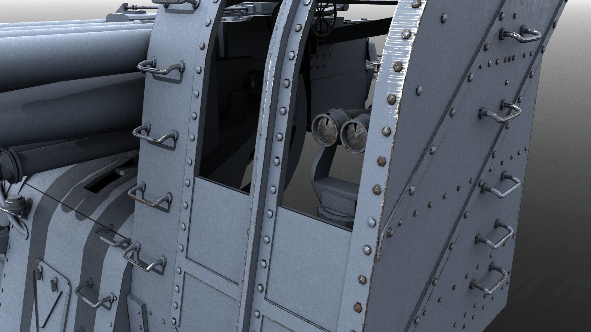 Japanese Type 89 Low-poly 3D model_4