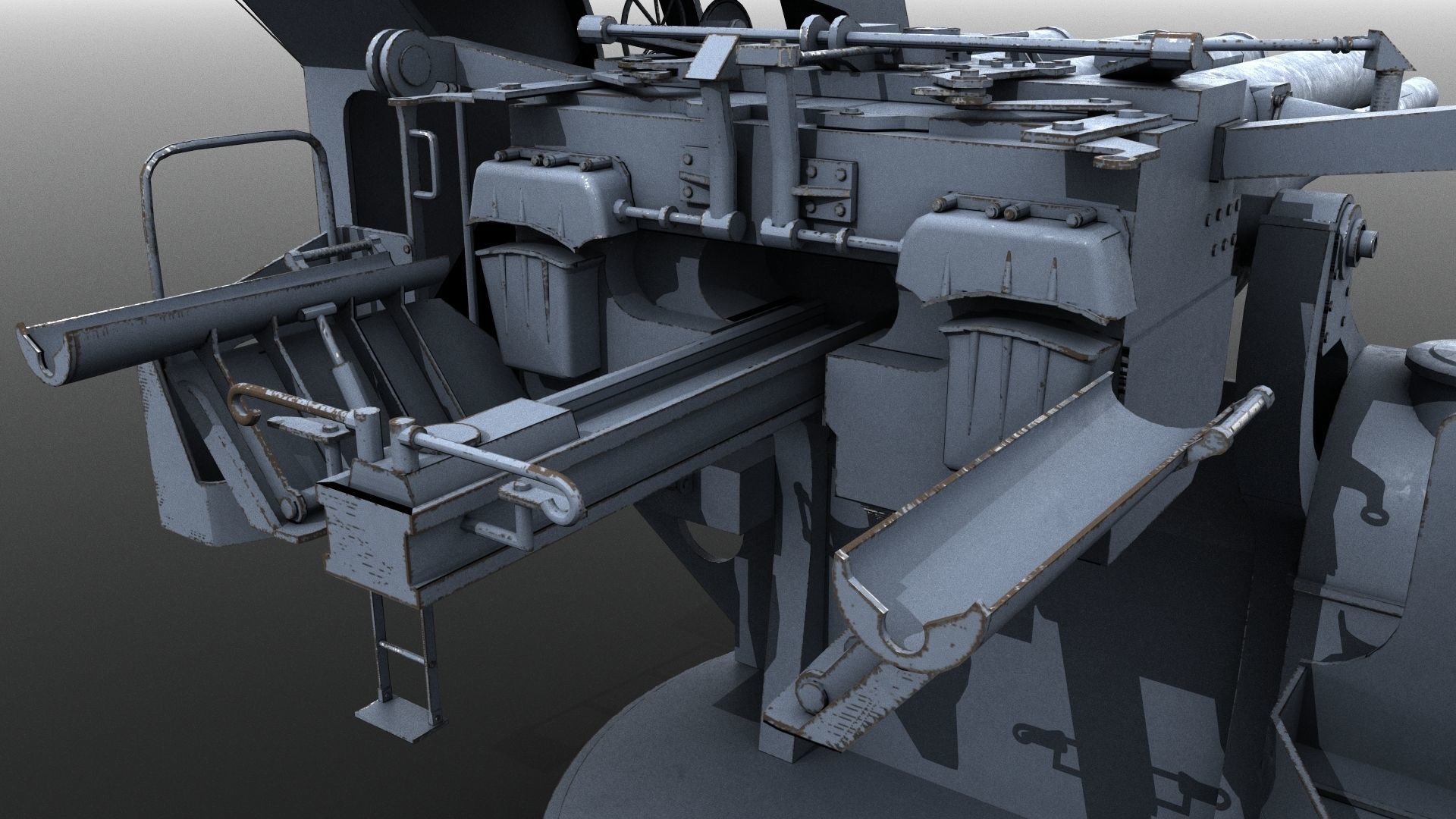 Japanese Type 89 Low-poly 3D model_7