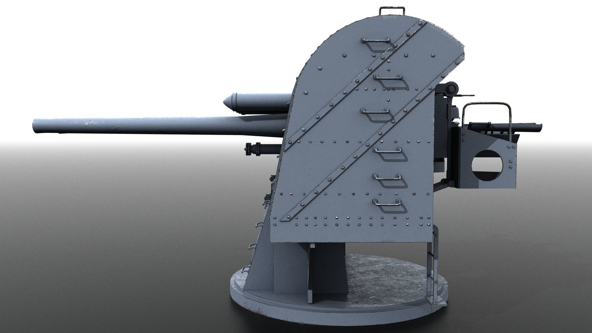 Japanese Type 89 Low-poly 3D model_11