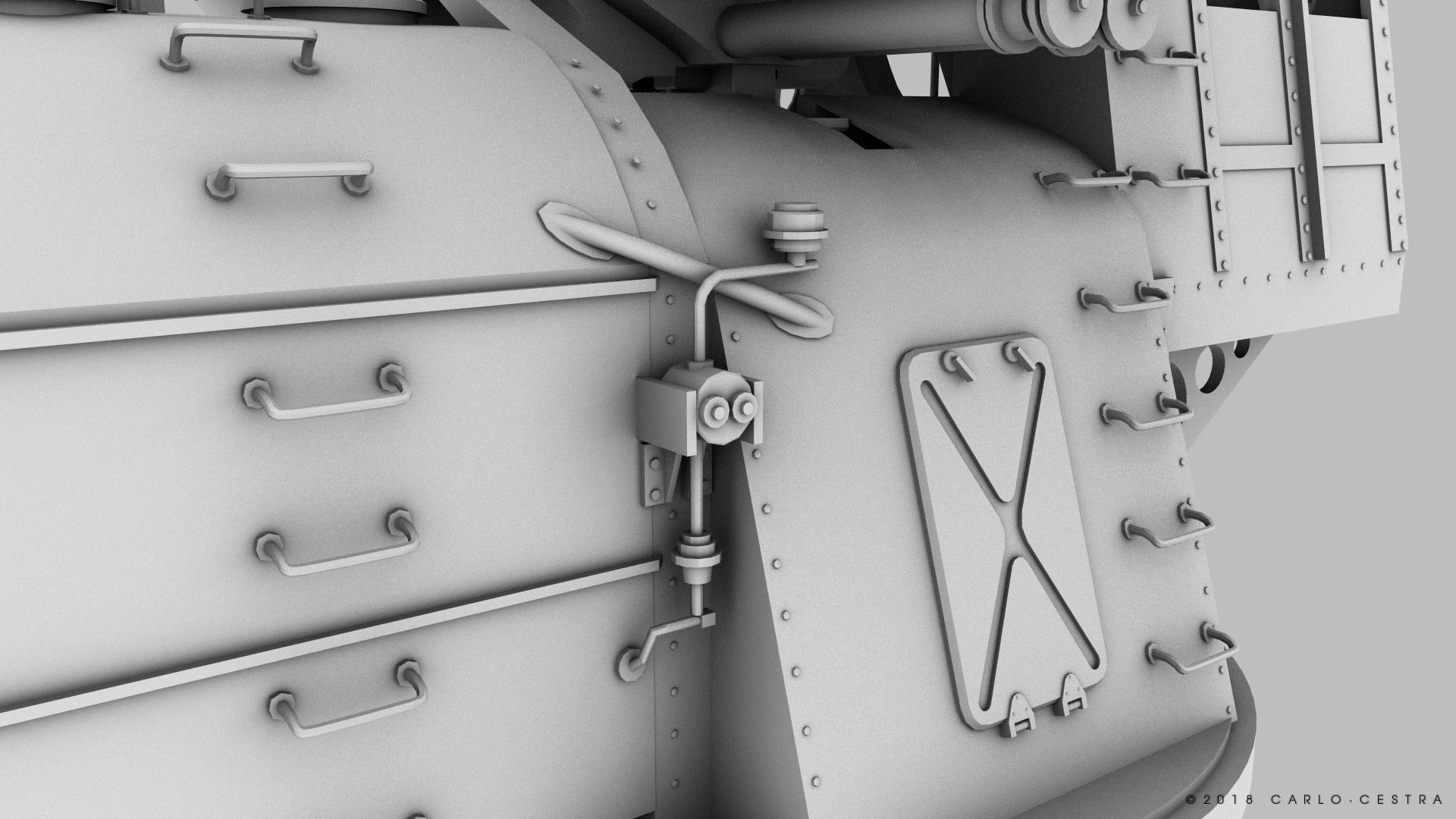 Japanese Type 89 Low-poly 3D model_24