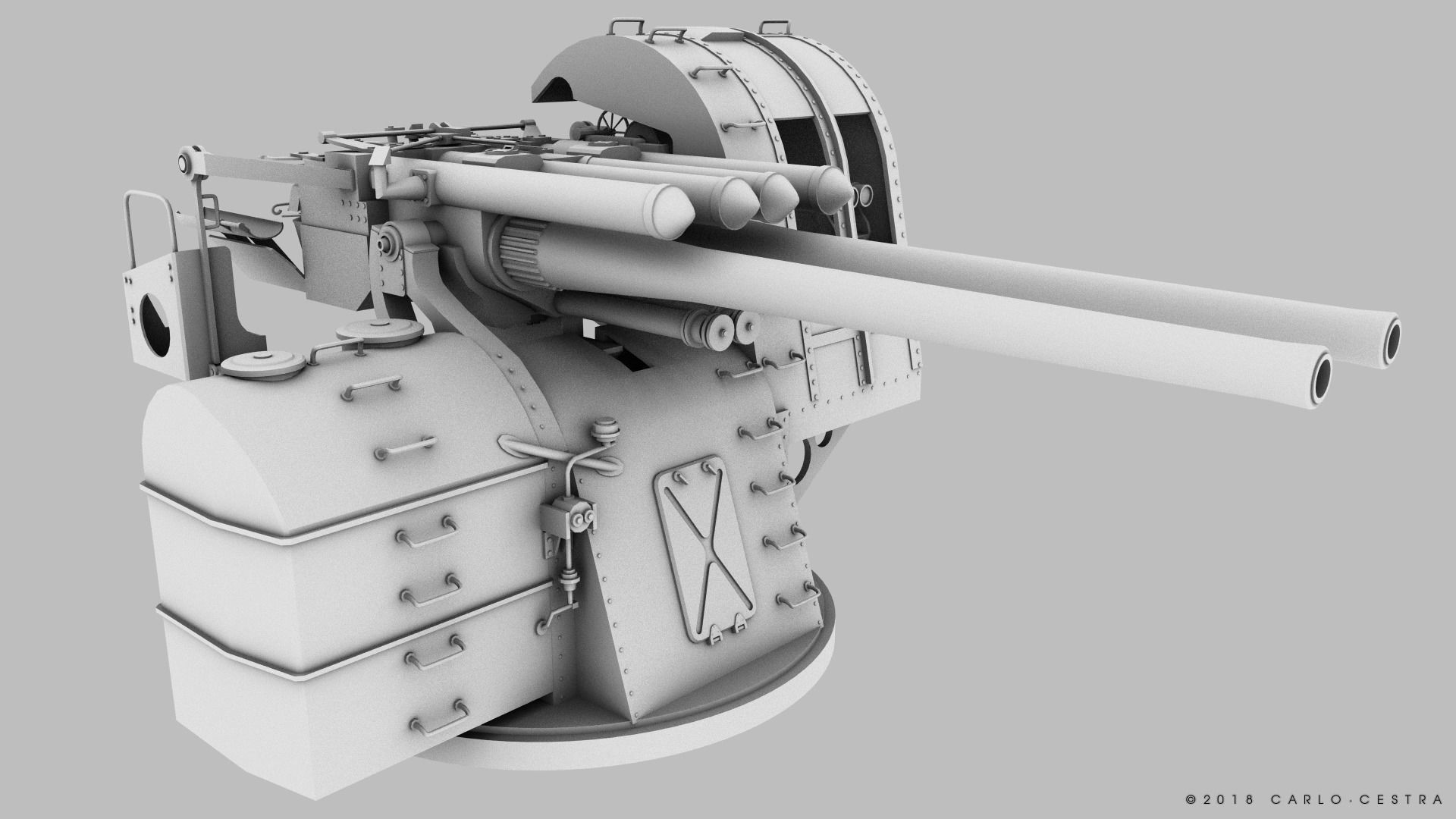 Japanese Type 89 Low-poly 3D model_17