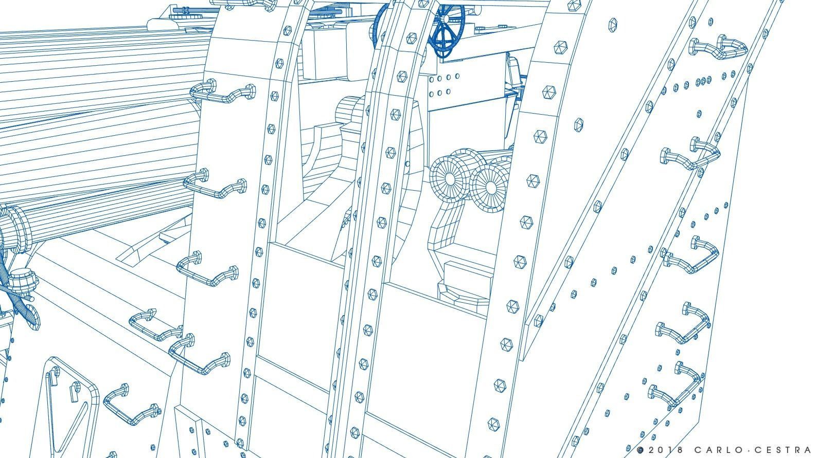 Japanese Type 89 Low-poly 3D model_35
