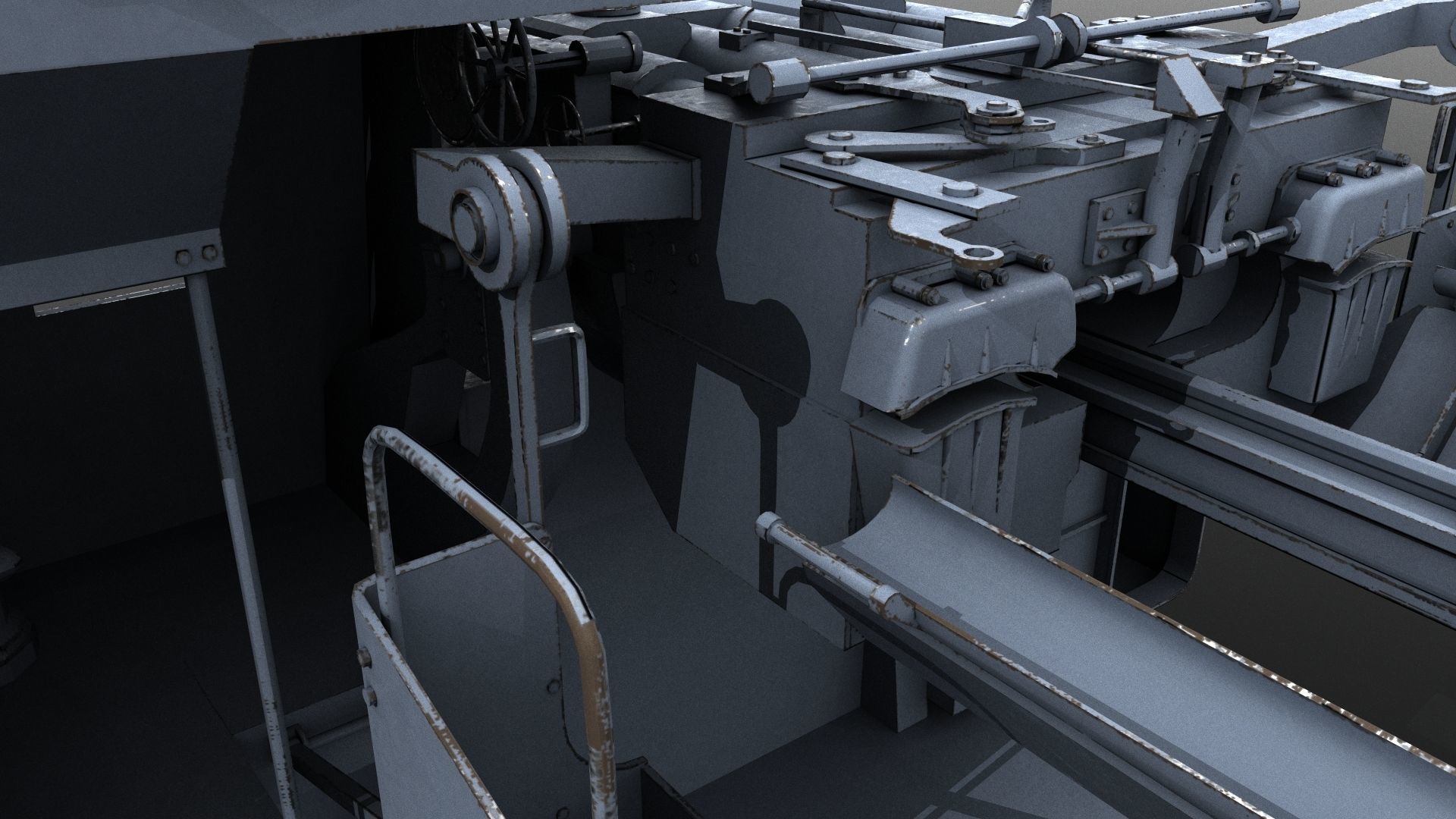 Japanese Type 89 Low-poly 3D model_8