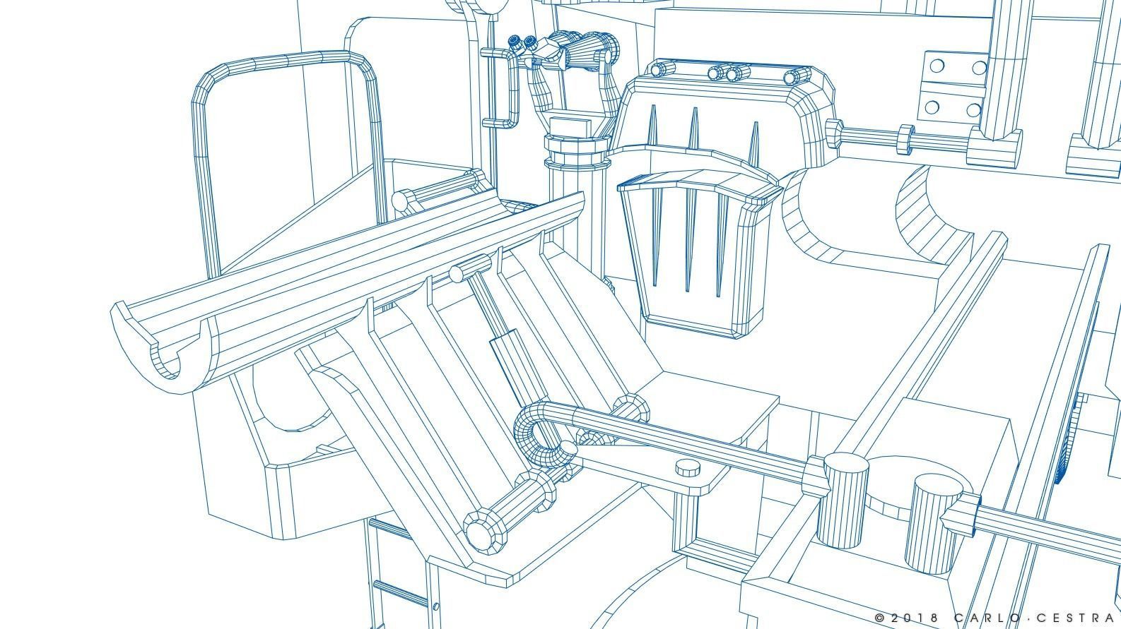 Japanese Type 89 Low-poly 3D model_45