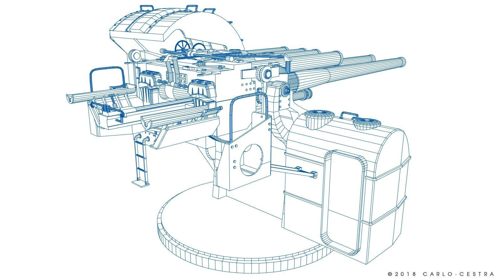 Japanese Type 89 Low-poly 3D model_33