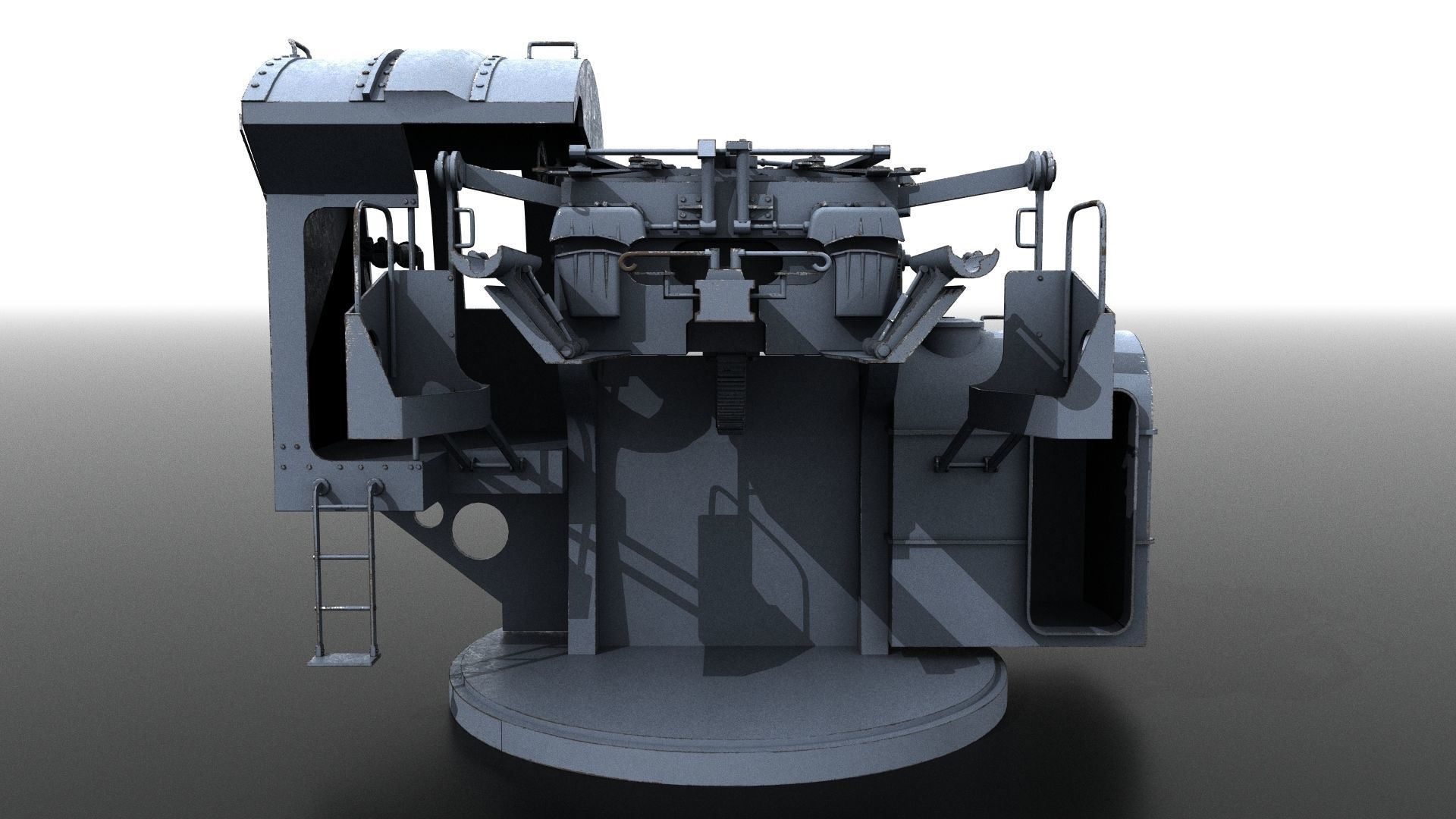Japanese Type 89 Low-poly 3D model_12