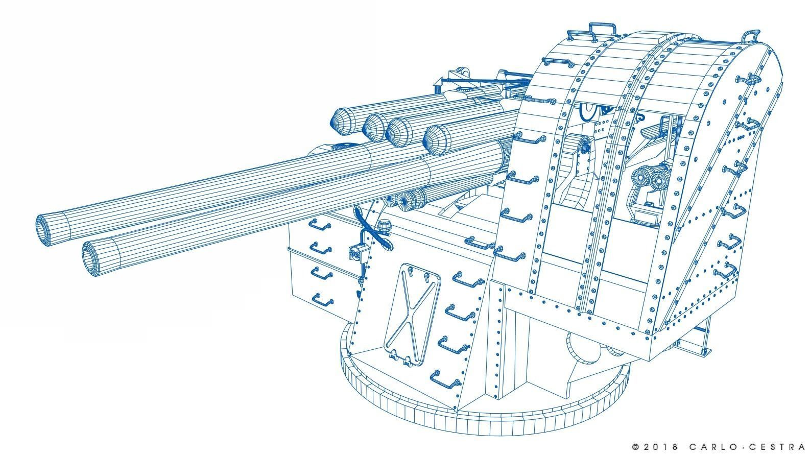 Japanese Type 89 Low-poly 3D model_36