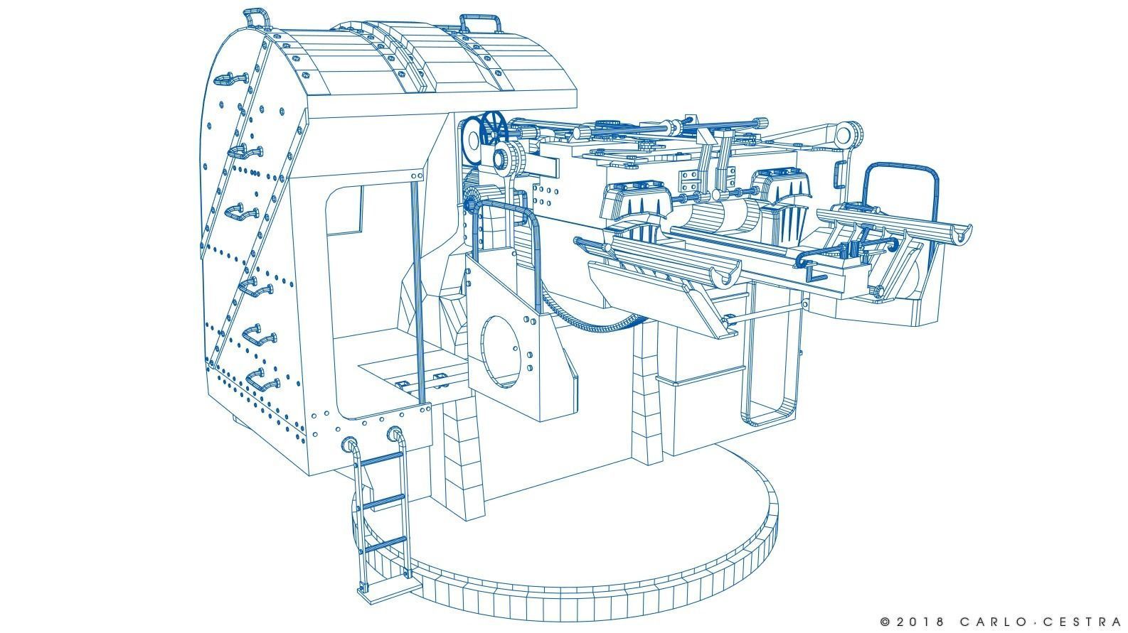 Japanese Type 89 Low-poly 3D model_34