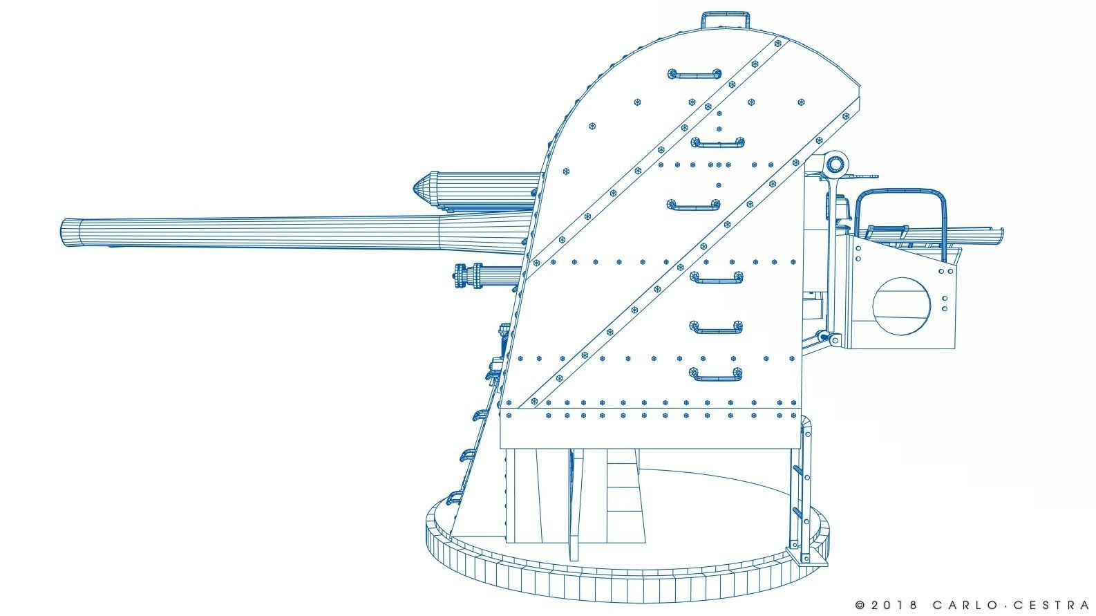 Japanese Type 89 Low-poly 3D model_41