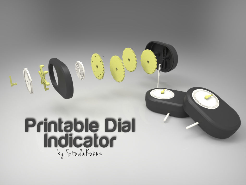 Printable Dial Indicator Accuracy 3D model 3D printable CGTrader