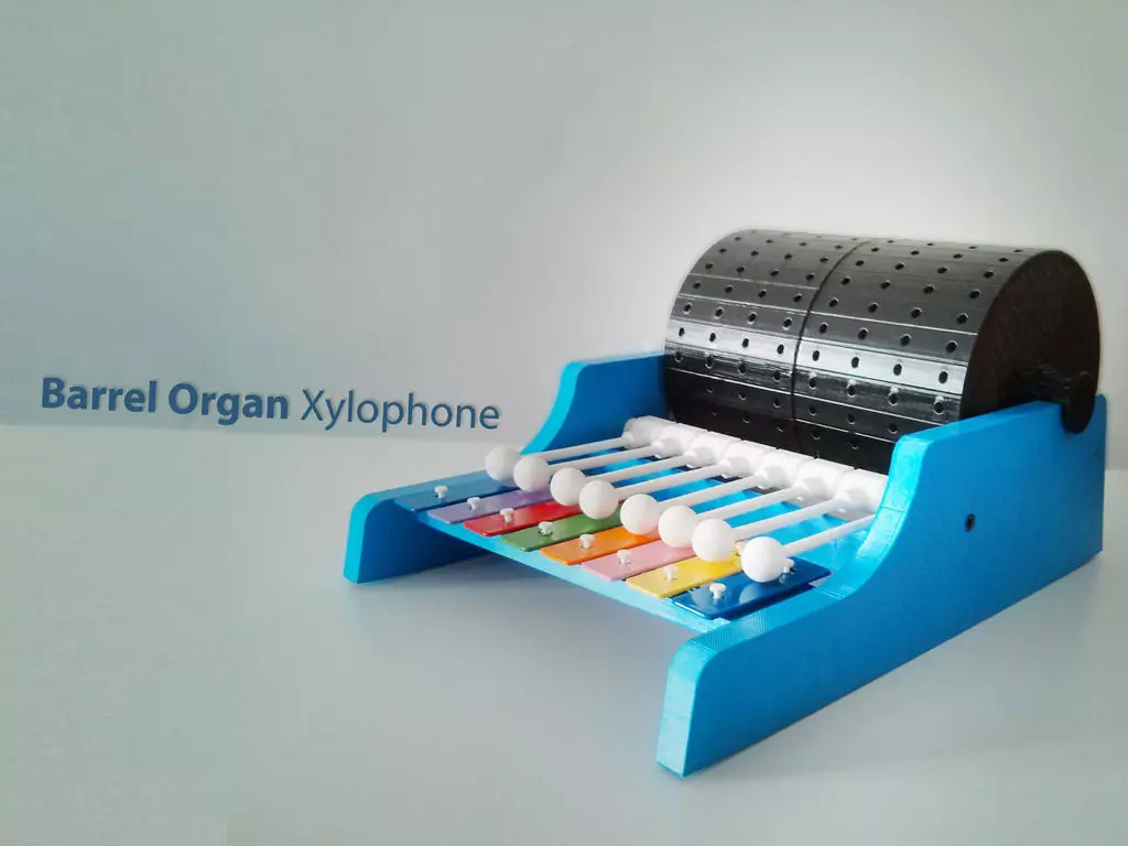 Barrel Organ Xylophone 3D print model_0