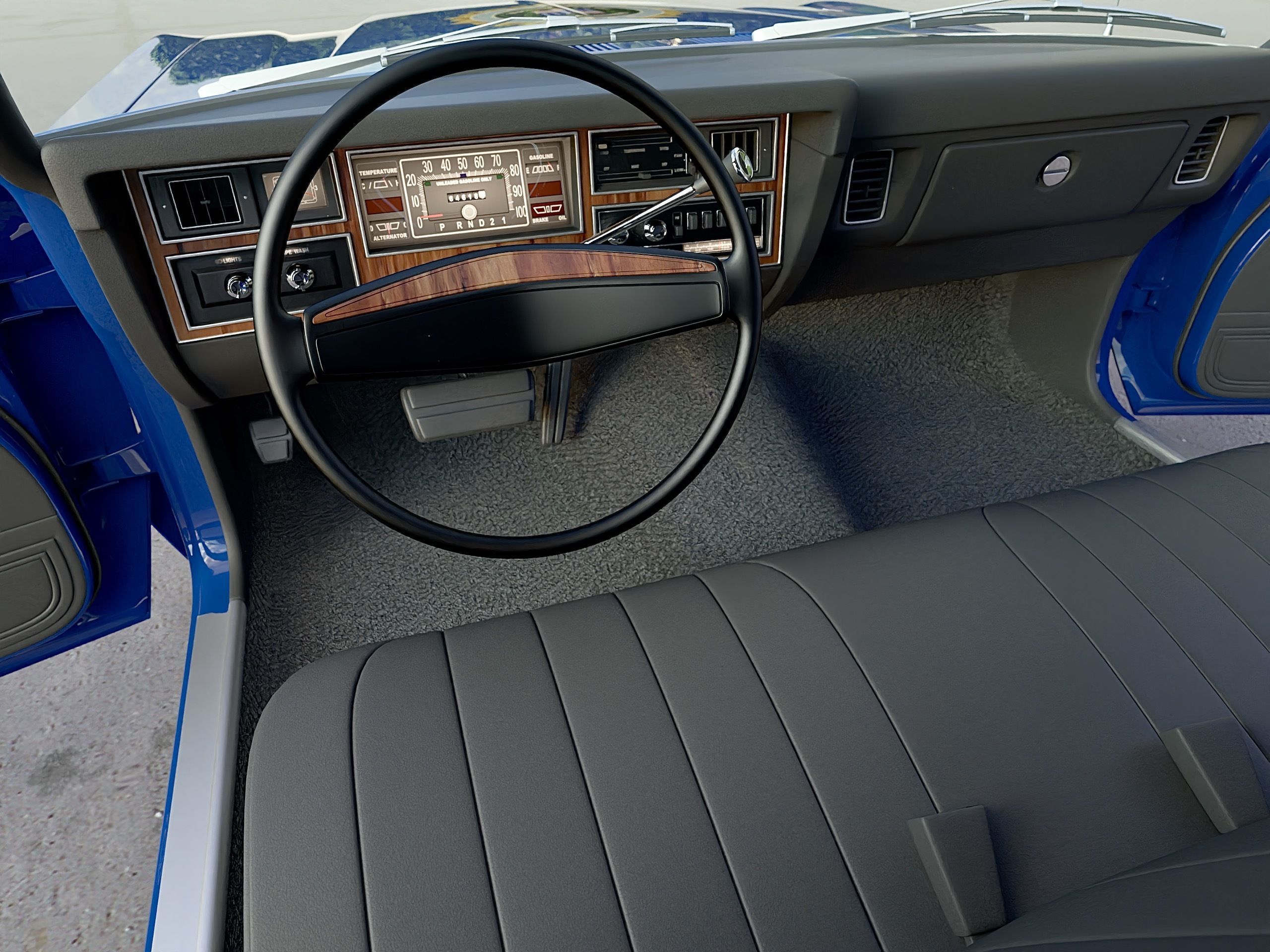 Plymouth Volare Police 1976 3D model_8