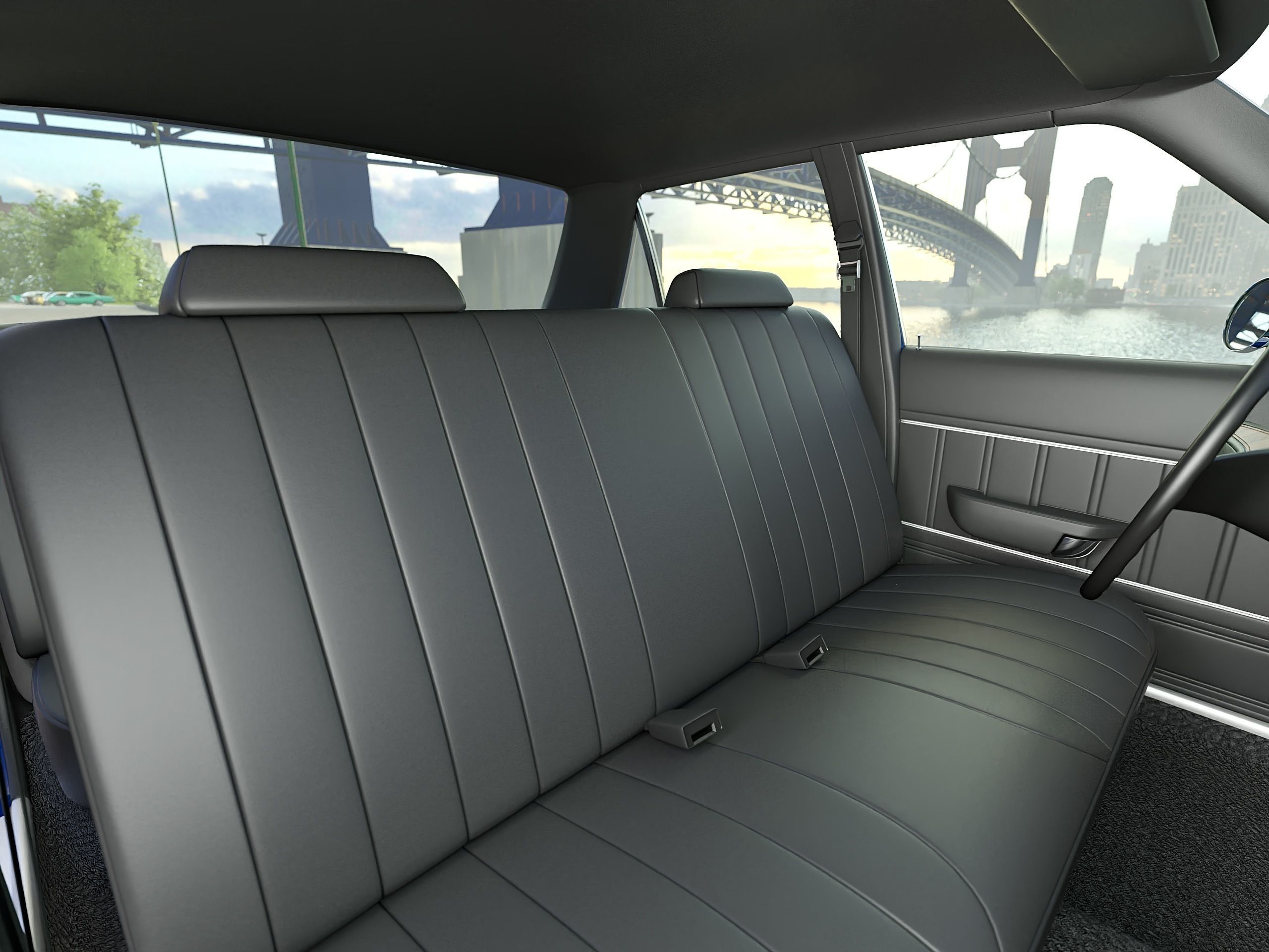 Plymouth Volare Police 1976 3D model_10