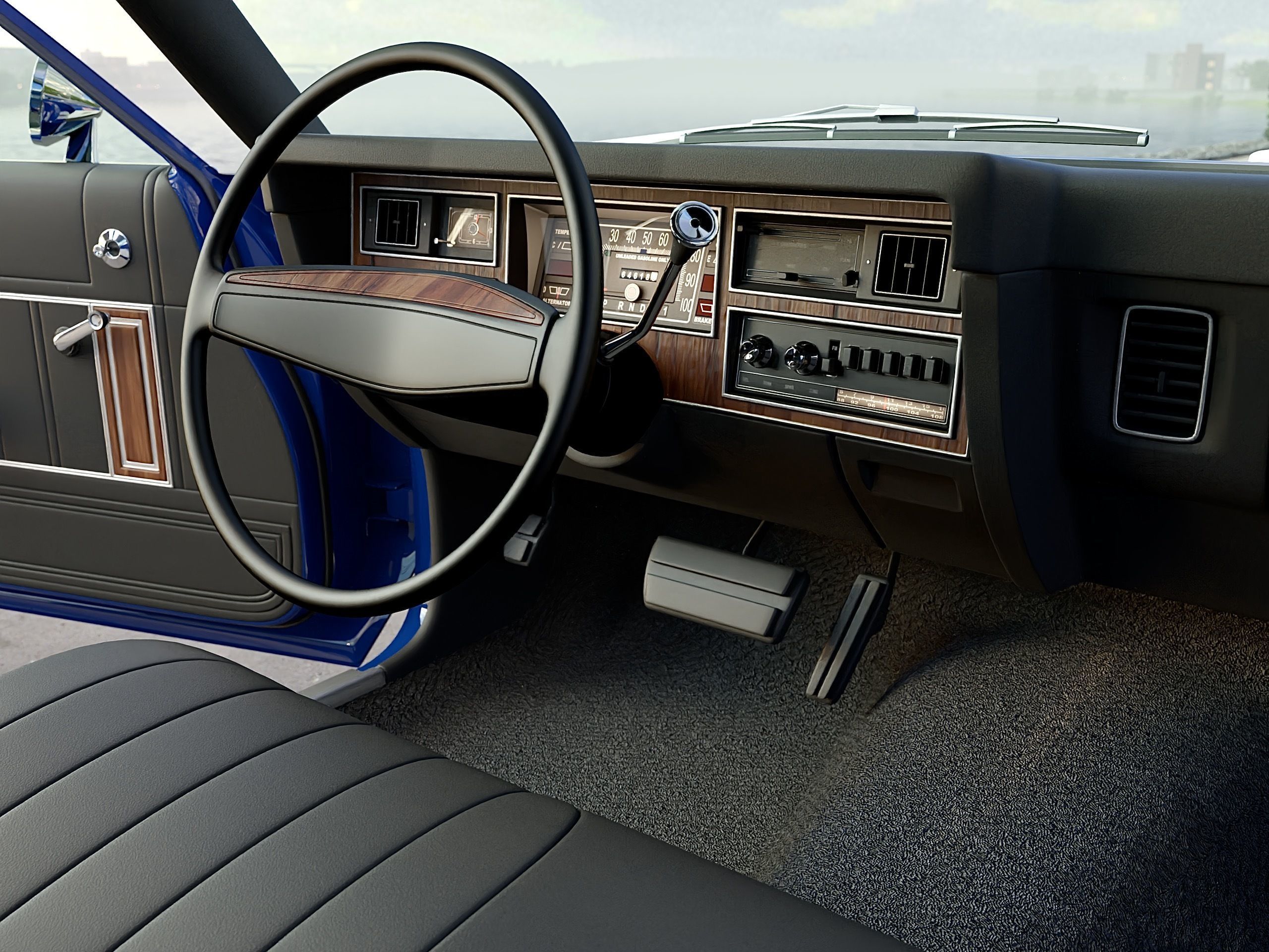 Plymouth Volare Police 1976 3D model_9