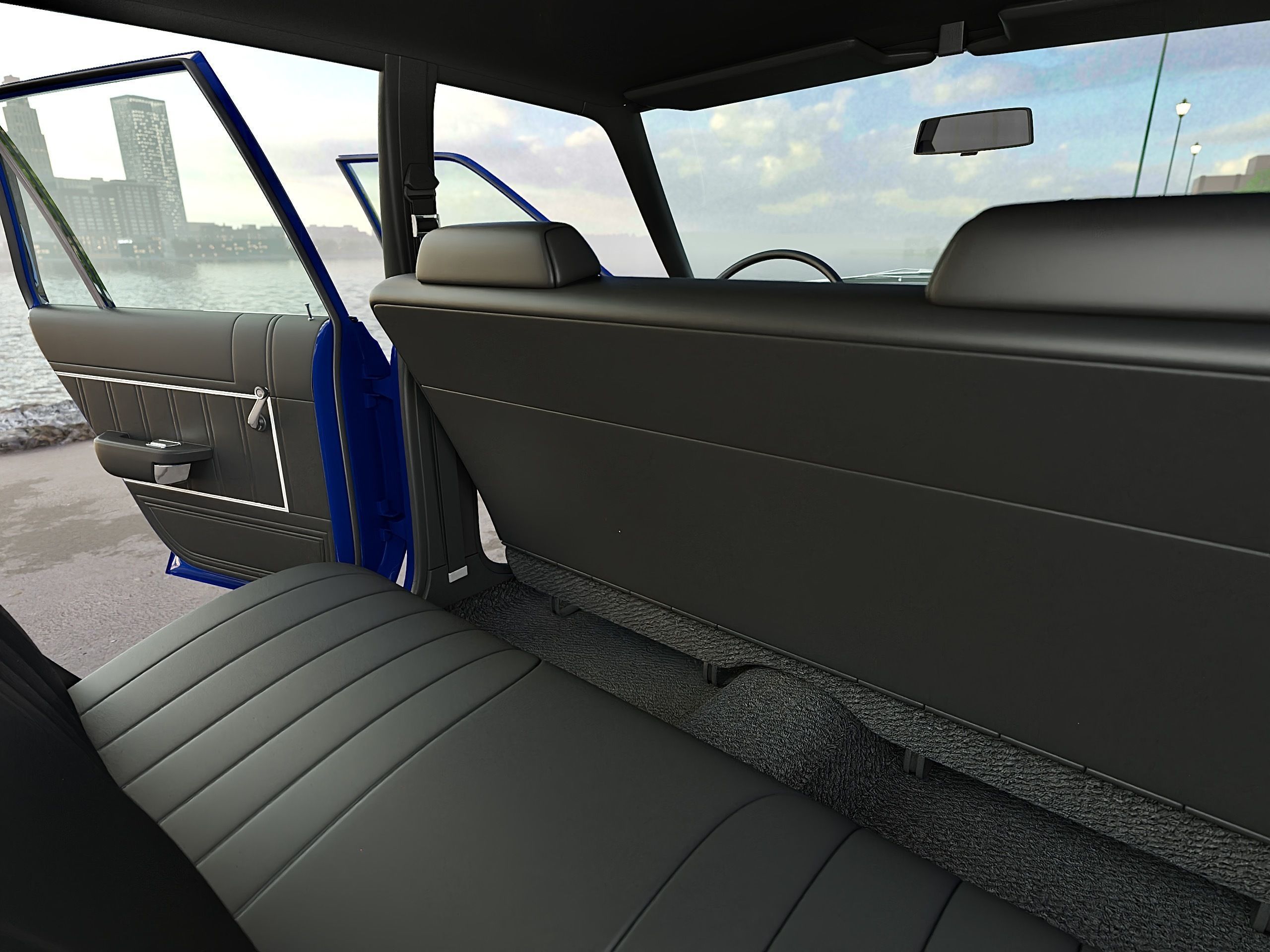 Plymouth Volare Police 1976 3D model_11