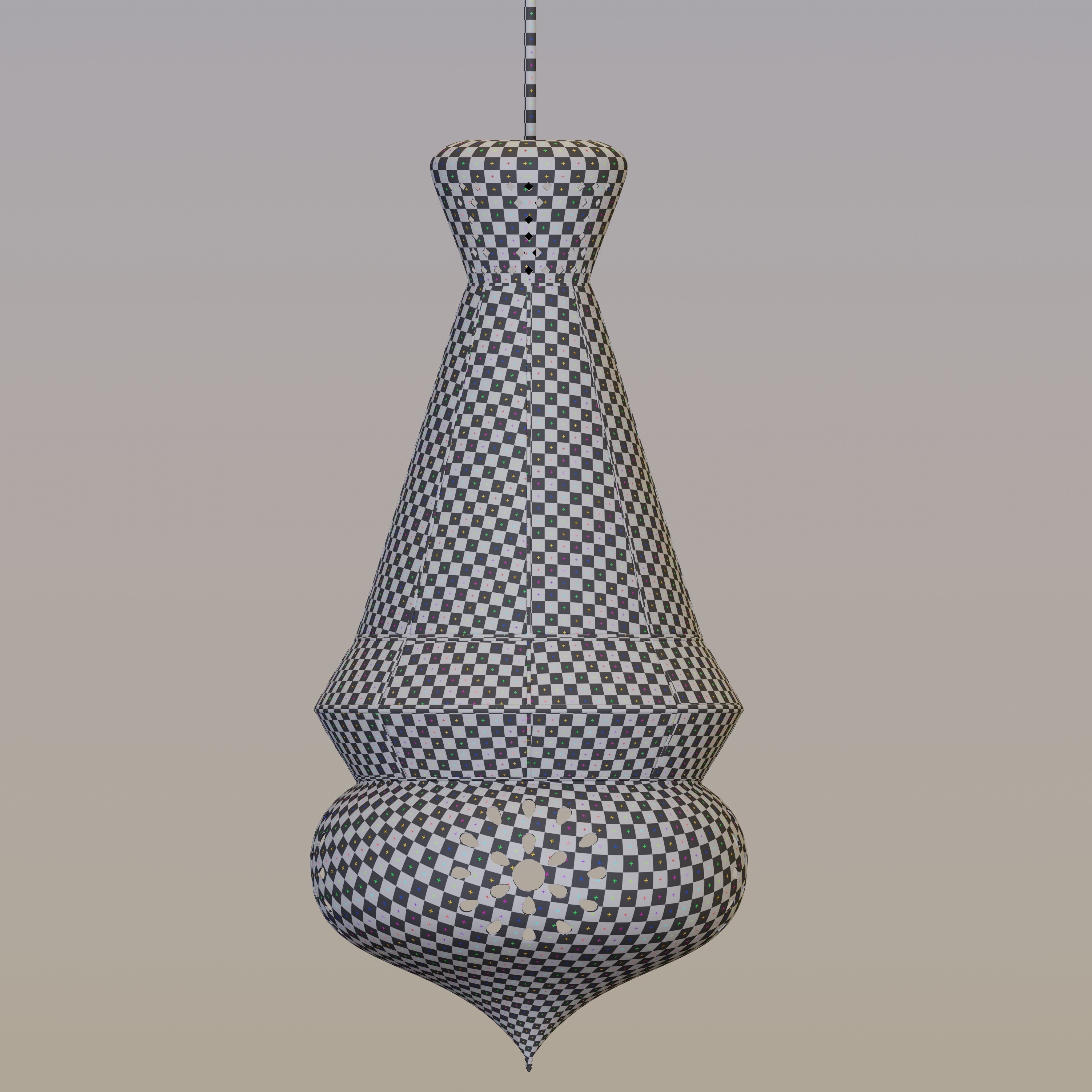 Intricate Arabic Lamp 3D model_8