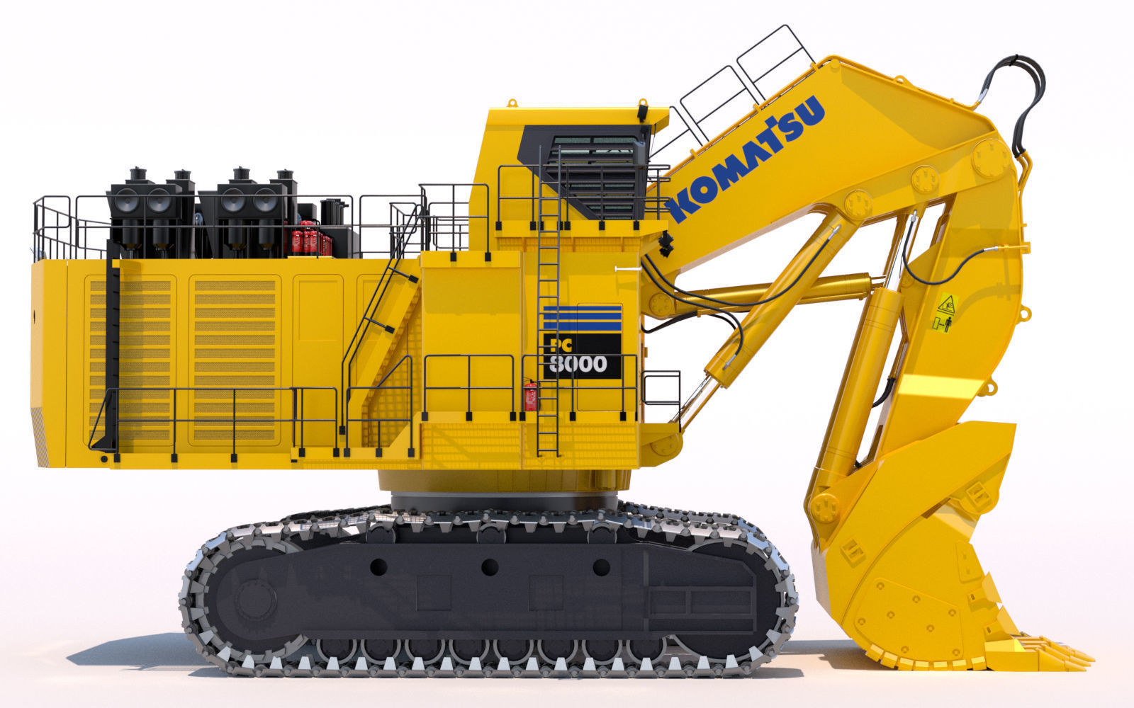 Komatsu PC8000 Shovel 3D model_7