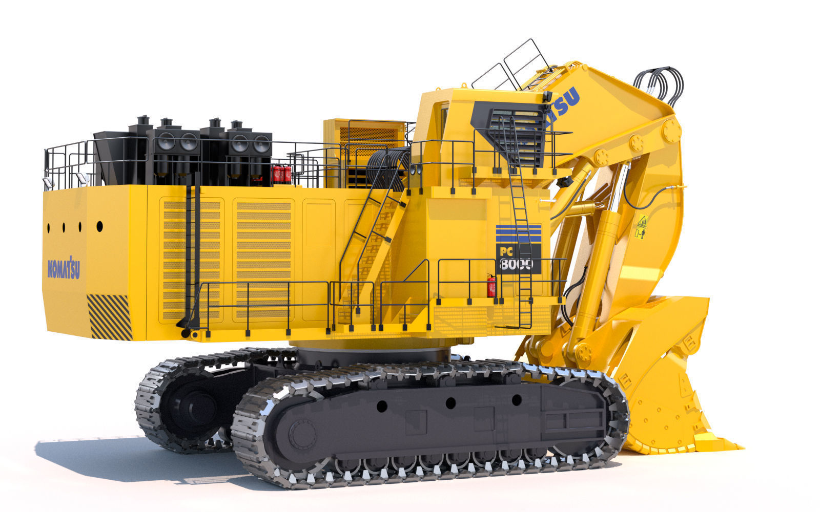 Komatsu PC8000 Shovel 3D model_4