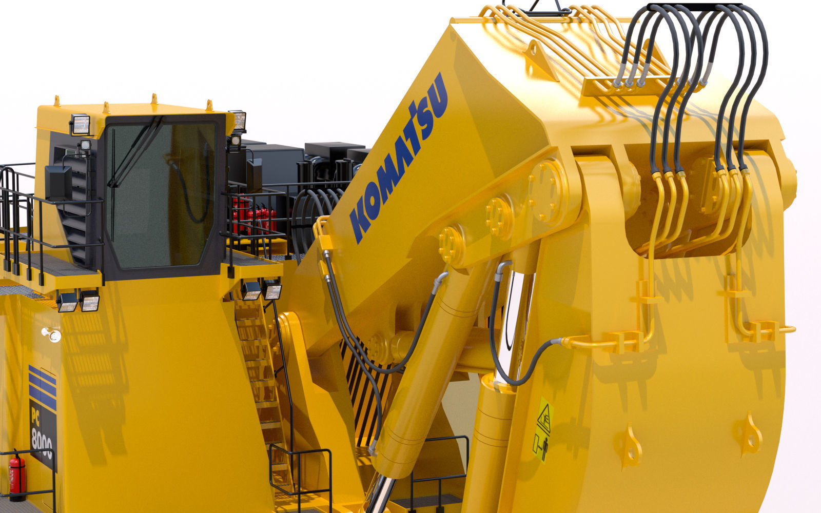 Komatsu PC8000 Shovel 3D model_14